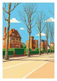 Affiche souvenir de Lambersart – image brute sans cadre