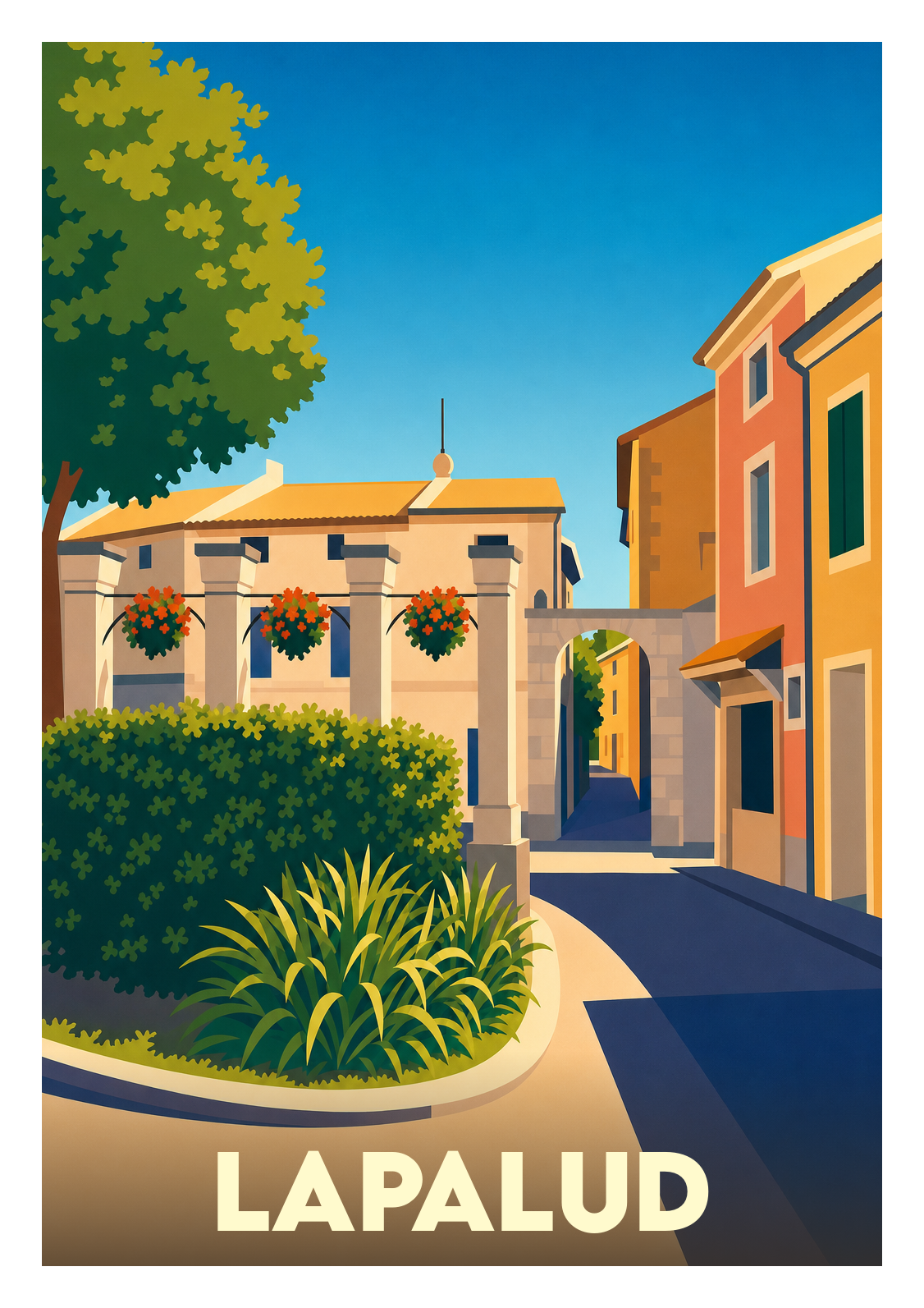 Affiche souvenir de Lapalud – image brute sans cadre