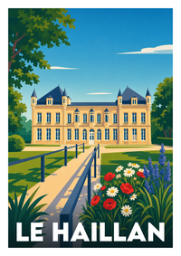 Affiche souvenir de Le Haillan – image brute sans cadre