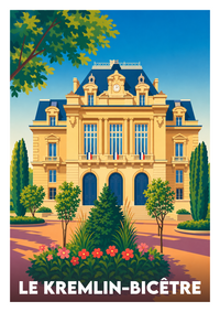 Affiche souvenir de Le Kremlin-Bicêtre – image brute sans cadre