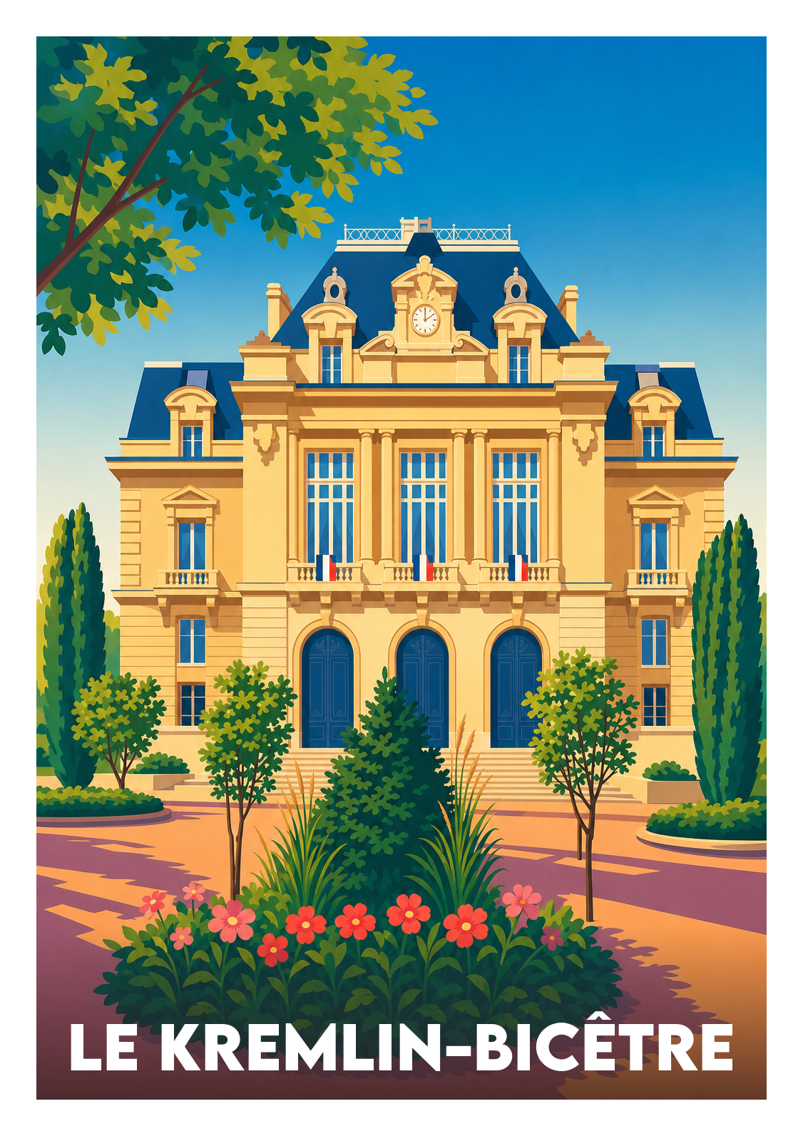 Affiche souvenir de Le Kremlin-Bicêtre – image brute sans cadre