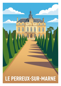 Affiche souvenir de Le Perreux-sur-Marne – image brute sans cadre