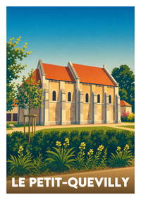 Affiche souvenir de Le Petit-Quevilly – image brute sans cadre