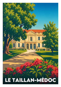 Affiche souvenir de Le Taillan-Médoc – image brute sans cadre