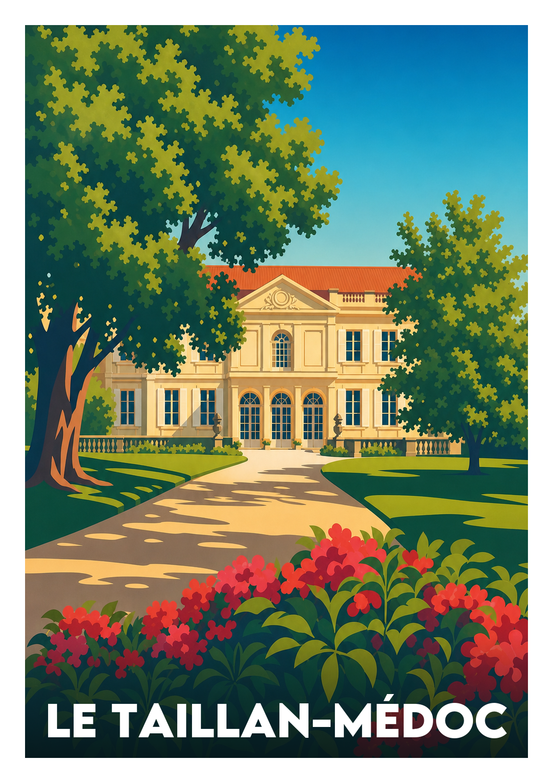 Affiche souvenir de Le Taillan-Médoc – image brute sans cadre