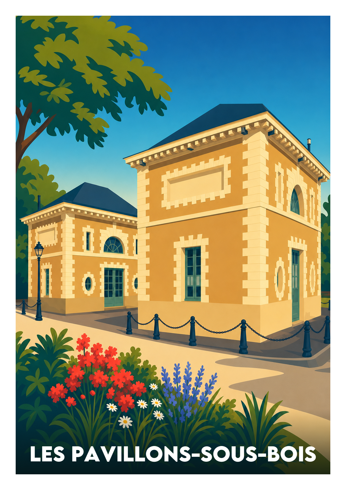 Affiche souvenir de Les Pavillons-sous-Bois – image brute sans cadre