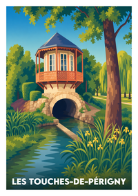 Affiche souvenir de Les Touches-de-Périgny – image brute sans cadre