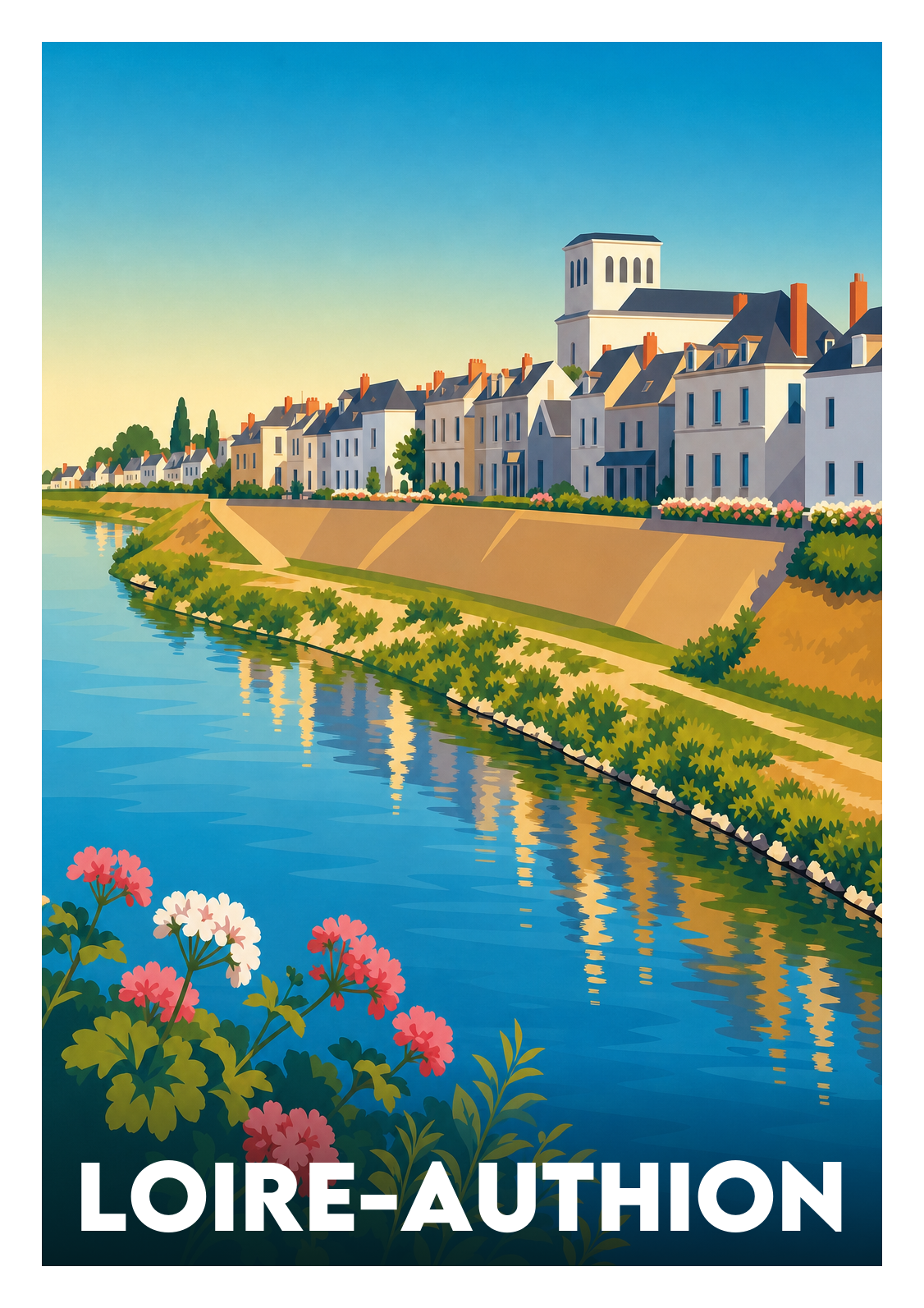 Affiche souvenir de Loire-Authion – image brute sans cadre