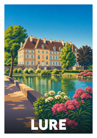 Affiche souvenir de Lure – image brute sans cadre