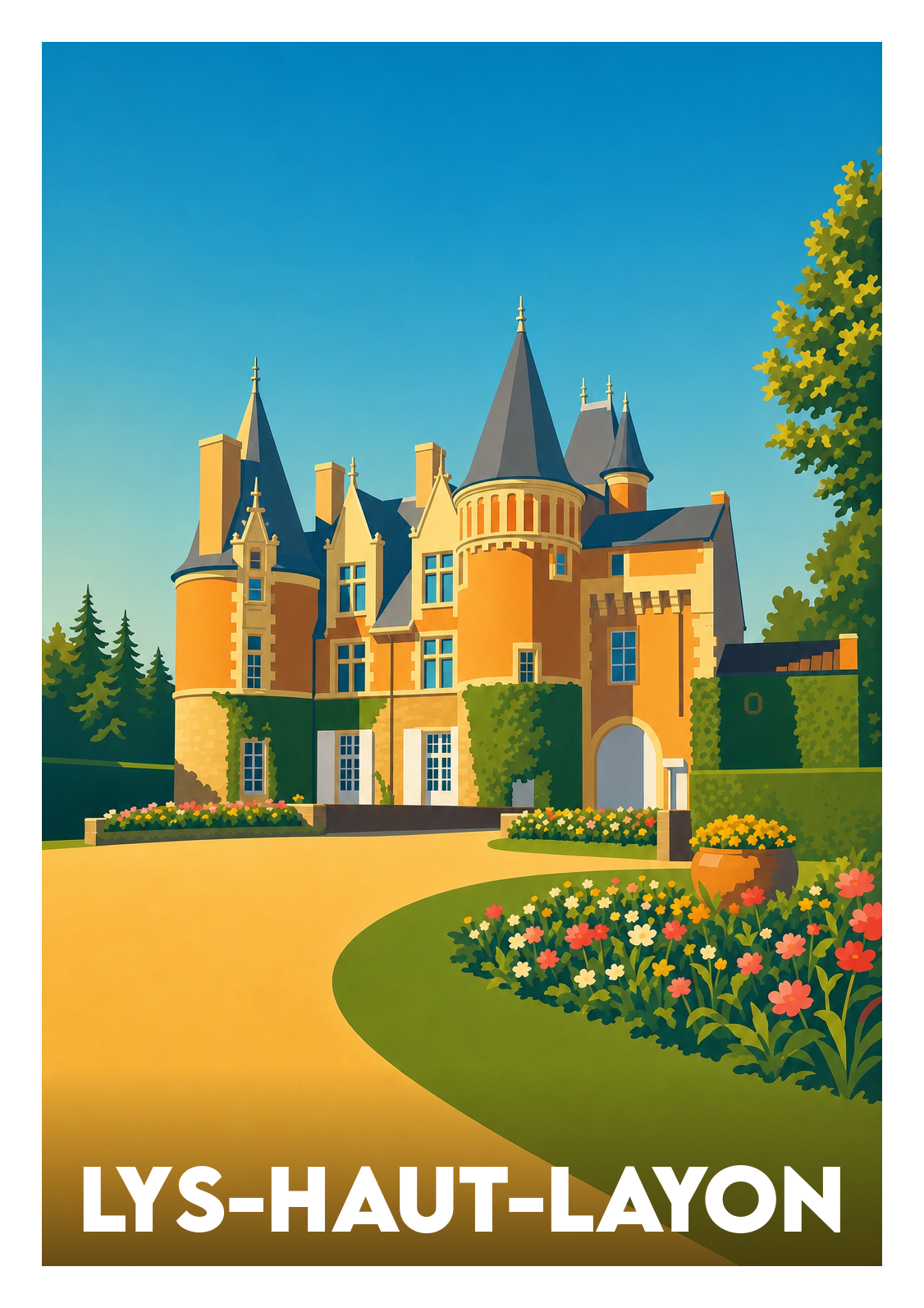 Affiche souvenir de Lys-Haut-Layon – image brute sans cadre