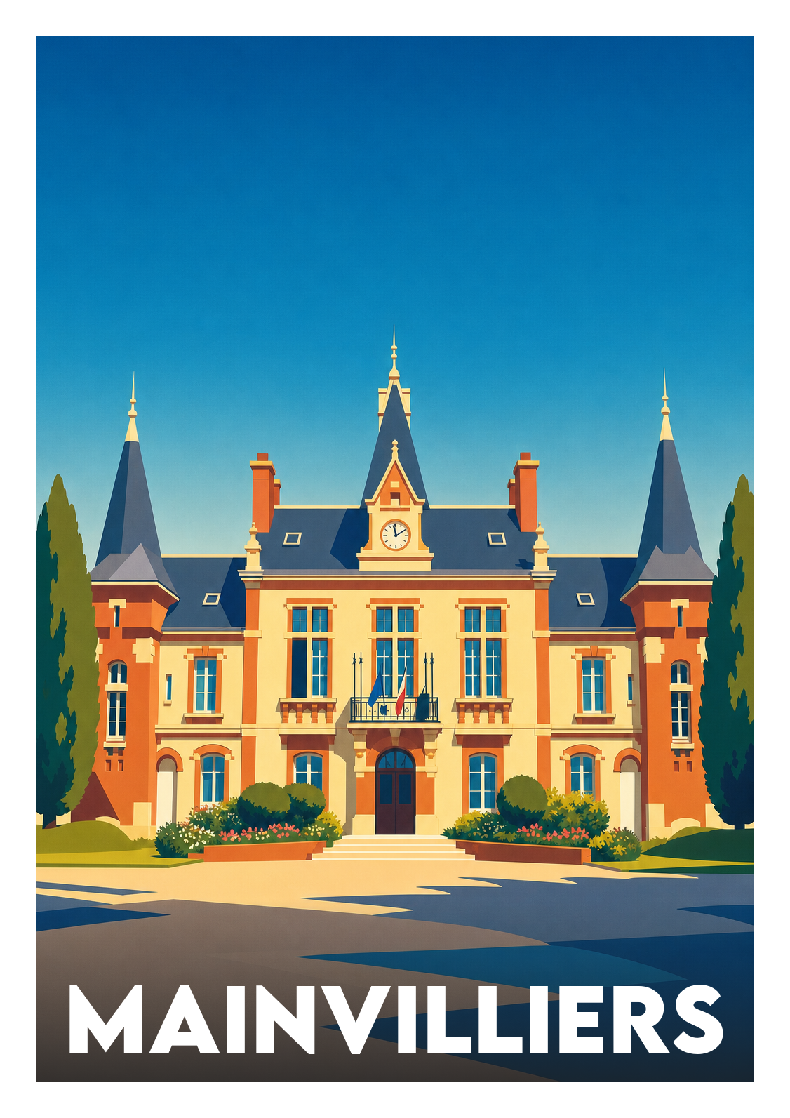 Affiche souvenir de Mainvilliers – image brute sans cadre