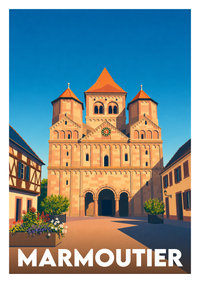 Affiche souvenir de Marmoutier – image brute sans cadre