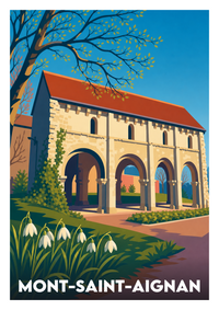 Affiche souvenir de Mont-Saint-Aignan – image brute sans cadre