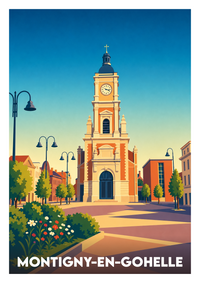 Affiche souvenir de Montigny-en-Gohelle – image brute sans cadre