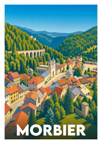 Affiche souvenir de Morbier – image brute sans cadre