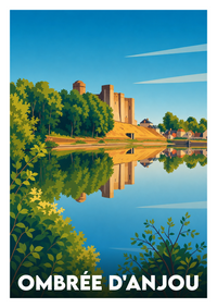 Affiche souvenir de Ombrée d'Anjou – image brute sans cadre