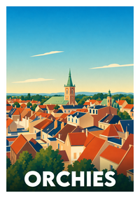 Affiche souvenir de Orchies – image brute sans cadre