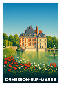 Affiche souvenir de Ormesson-sur-Marne – image brute sans cadre