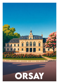 Affiche souvenir de Orsay – image brute sans cadre