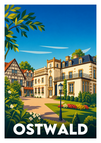 Affiche souvenir de Ostwald – image brute sans cadre