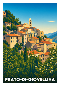 Affiche souvenir de Prato-di-Giovellina – image brute sans cadre