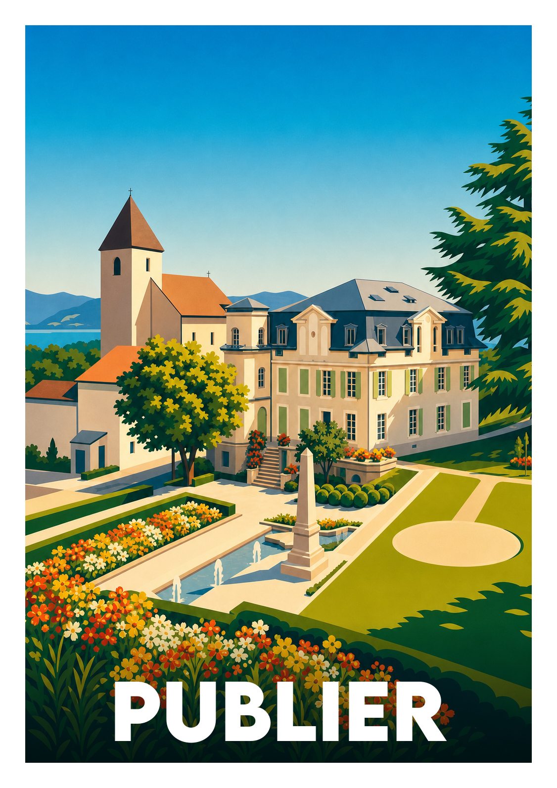 Affiche souvenir de Publier – image brute sans cadre
