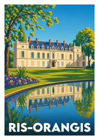Affiche souvenir de Ris-Orangis – image brute sans cadre