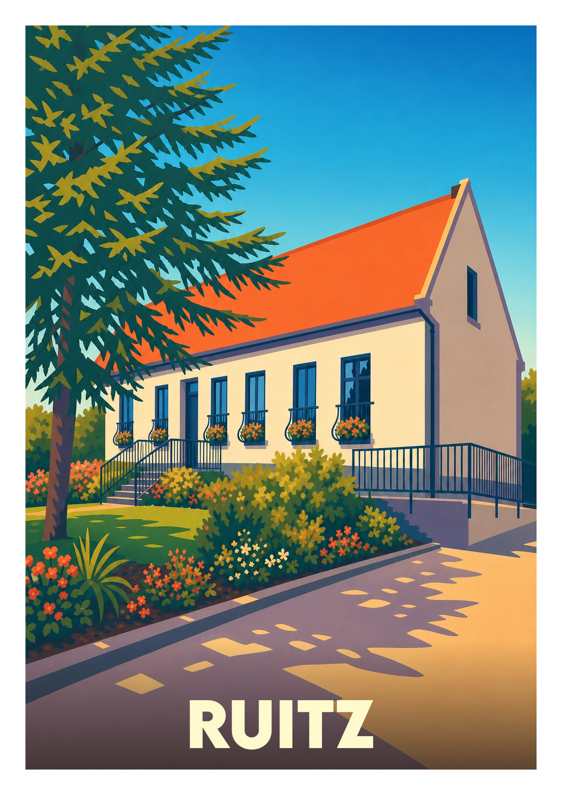 Affiche souvenir de Ruitz – image brute sans cadre