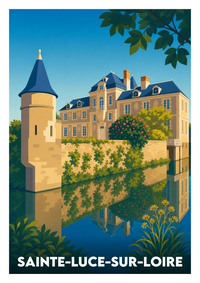 Affiche souvenir de Sainte-Luce-sur-Loire – image brute sans cadre
