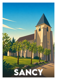 Affiche souvenir de Sancy – image brute sans cadre
