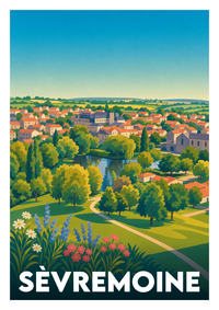 Affiche souvenir de Sèvremoine – image brute sans cadre