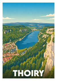 Affiche souvenir de Thoiry – image brute sans cadre