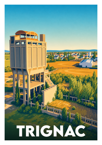 Affiche souvenir de Trignac – image brute sans cadre