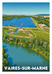 Affiche souvenir de Vaires-sur-Marne – image brute sans cadre