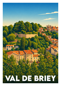 Affiche souvenir de Val de Briey – image brute sans cadre