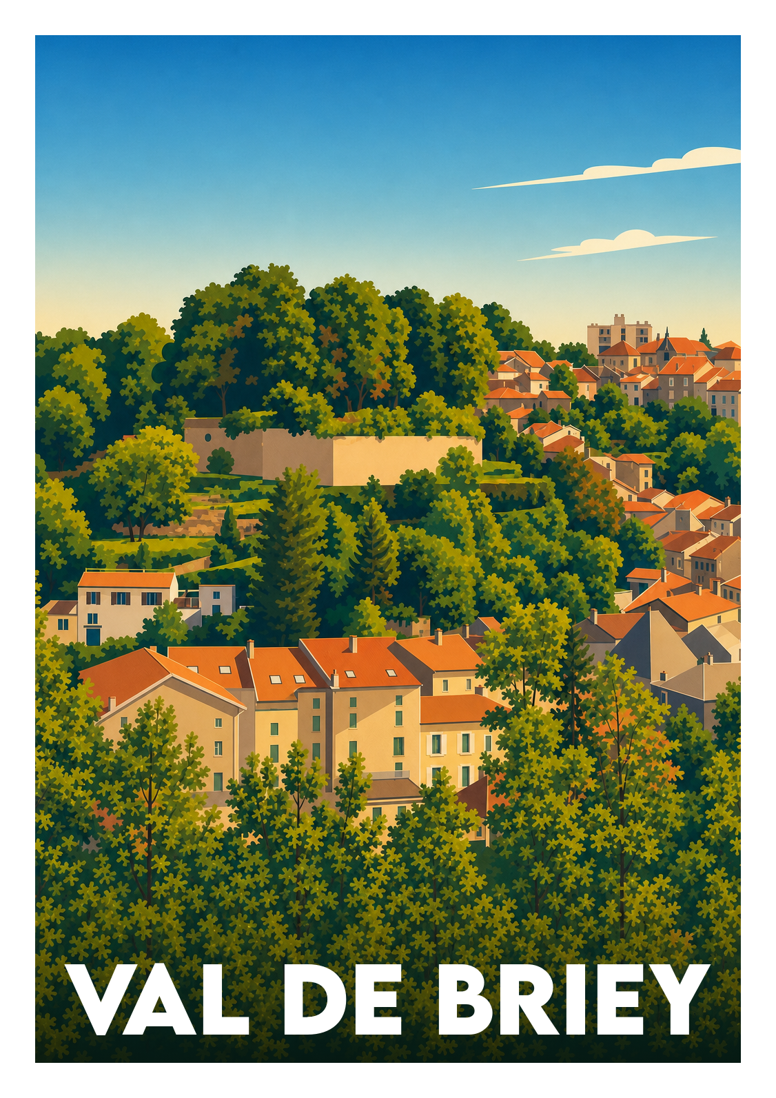 Affiche souvenir de Val de Briey – image brute sans cadre