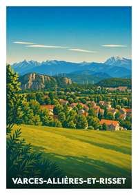 Affiche souvenir de Varces-Allières-et-Risset – image brute sans cadre