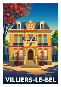 Affiche souvenir de Villiers-le-Bel – image brute sans cadre
