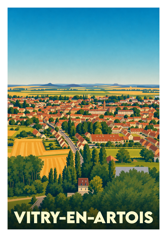 Affiche souvenir de Vitry-en-Artois – image brute sans cadre