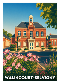 Affiche souvenir de Walincourt-Selvigny – image brute sans cadre