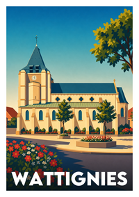 Affiche souvenir de Wattignies – image brute sans cadre