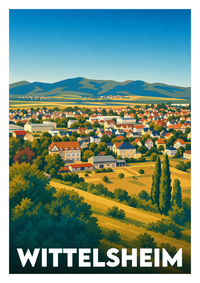 Affiche souvenir de Wittelsheim – image brute sans cadre