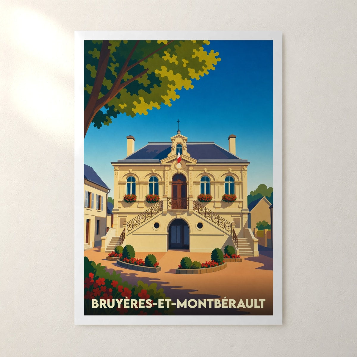 Affiche Bruyères-et-Montbérault – sans cadre, accrochée au mur