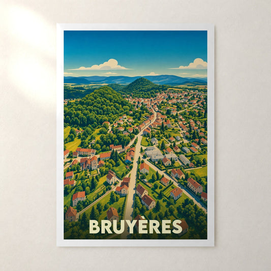 Affiche Bruyères – sans cadre, accrochée au mur