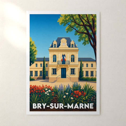 Affiche Bry-sur-Marne – sans cadre, accrochée au mur