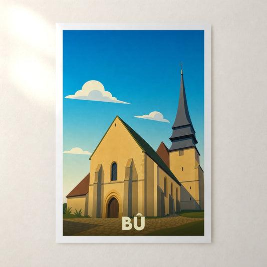 Affiche Bû – sans cadre, accrochée au mur