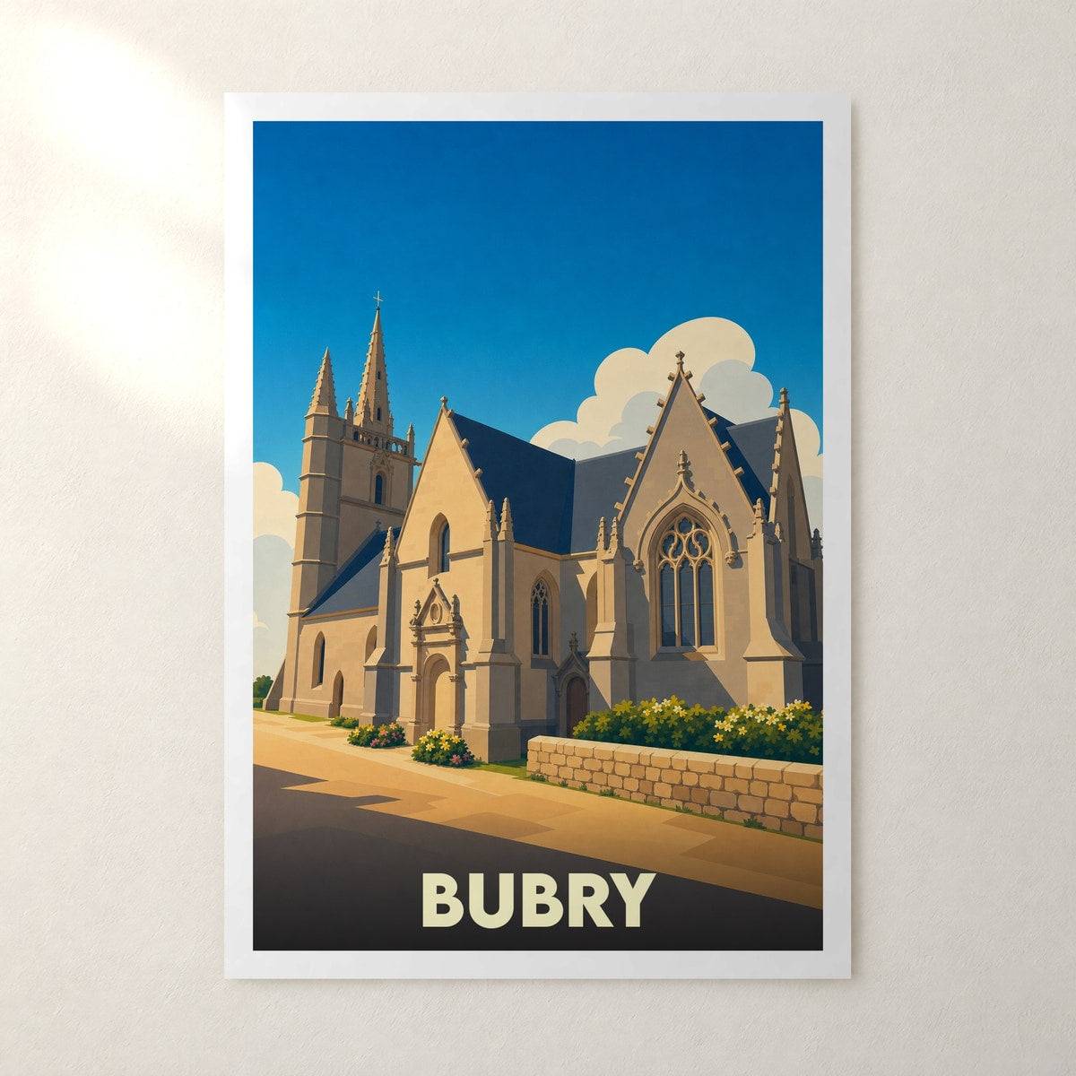 Affiche Bubry – sans cadre, accrochée au mur