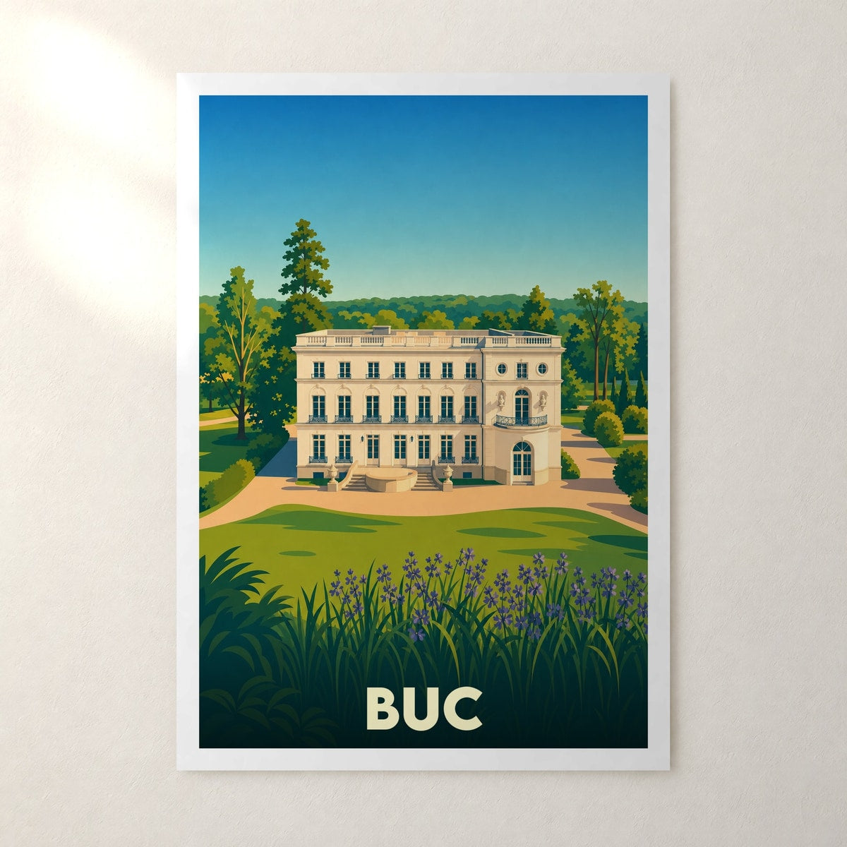 Affiche Buc – sans cadre, accrochée au mur