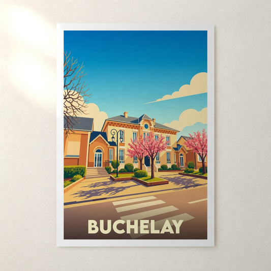 Affiche Buchelay – sans cadre, accrochée au mur