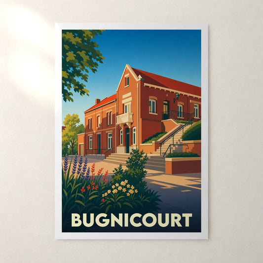 Affiche Bugnicourt – sans cadre, accrochée au mur